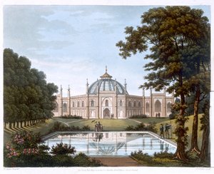 ブライトン・パビリオン（サセックス州）1816年頃 作： Joseph Constantine Stadler