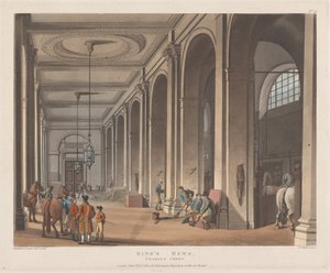 キングズ ミューズ、チャリング クロス、1808 年 12 月 1 日、1808 年 12 月 1 日。 作： Joseph Constantine Stadler