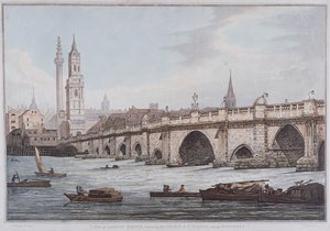 ロンドン橋の古い、ロンドン、1790