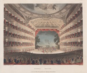 オペラハウス、1809 年 3 月 1 日、1809 年 3 月 1 日。 作： Joseph Constantine Stadler