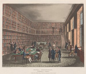 王立協会、アルベマール通り、1809 年 5 月 1 日、1809 年 5 月 1 日。 作： Joseph Constantine Stadler