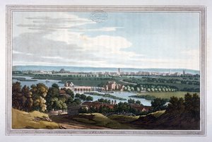 バークシャー州カヴァシャムからのレディングの眺め（1793年 作： Joseph Constantine Stadler