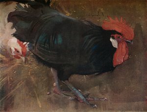 ブラックコック、c1894 作： Joseph Crawhall
