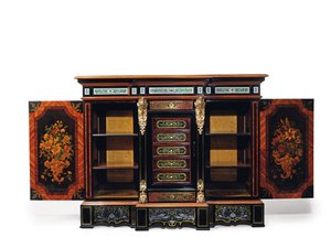 ナポレオン3世のミューブルダプイ、19世紀の第3四半期（オルモル、真ちゅう、ピューター、べっ甲、象牙、黒檀、チューリップウッド、フルーツウッド、寄木細工）（476442〜476446も参照） 作： Joseph Cremer