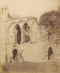 イースビー・アビー。レフェクトリー（1850年代 作： Joseph Cundall