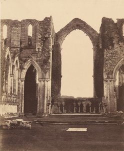 ファウンテンズ・アビー（Fountains Abbey）。ナイン・オルターズの礼拝堂、内部、1850年代。 作： Joseph Cundall