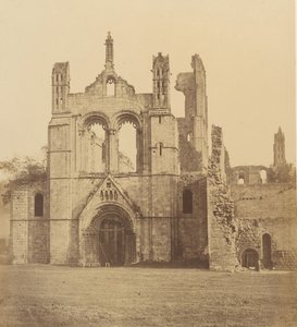 カークストール・アビー。西から、1850年代。 作： Joseph Cundall