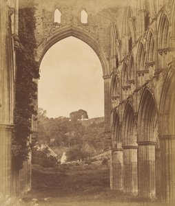 リヴォー修道院。 合唱団の内部、1850 年代。 作： Joseph Cundall