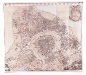 ウィーンの壁地図、1776年または77年 作： Joseph Daniel Huber