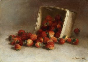 いちごの箱、1897年 作： Joseph Decker