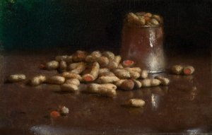 ピーナッツのある静物 1890年 （油彩・キャンバス） 作： Joseph Decker