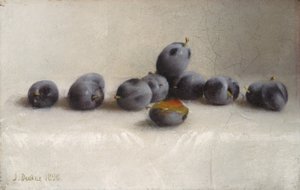 Twelve Plums、1896 作： Joseph Decker