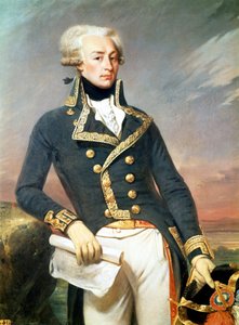 La Fayette (Lafayette) - J. Courtによる肖像画 作： Joseph Desire Court