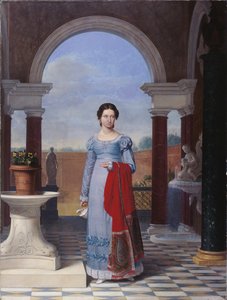 医師アイザック・ジョセフ・デ・マイヤーの妻、コレット・バーサベル夫人の肖像 作： Joseph Ducq