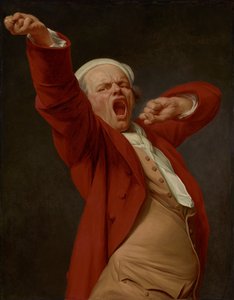 自画像、あくび 作： Joseph Ducreux