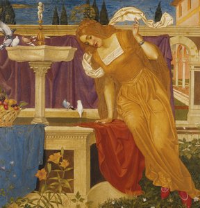 噴水で彼女の家のイメージを見る美しさ 作： Joseph Edward Southall