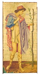 Crystofore、1898-99（金箔パネルのミクストメディア）（342697の詳細） 作： Joseph Edward Southall