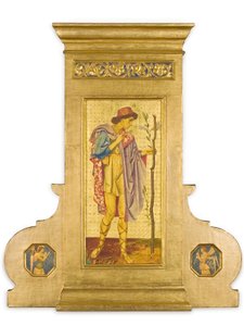 Crystofore、1898-99（金箔パネルのミクストメディア） 作： Joseph Edward Southall