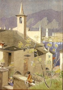 北イタリアの街並み 作： Joseph Edward Southall