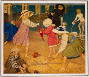 ビーチで、サウスウォールド 作： Joseph Edward Southall