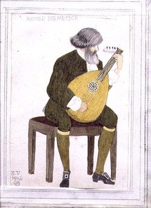 アーノルド・ドルメッチの肖像 作： Joseph Edward Southall