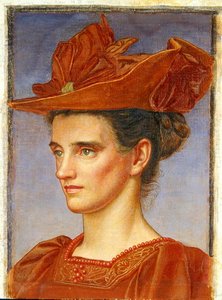 珊瑚のネックレス 作： Joseph Edward Southall