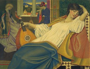 眠れる森の美女、1903 年。 作： Joseph Edward Southall