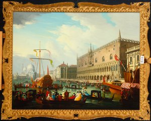 カーニバルのあるベニスのサンマルコ教会 作： Joseph F. Ellis