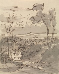 Árvores e paisagem montanhosa 作： Joseph Farington