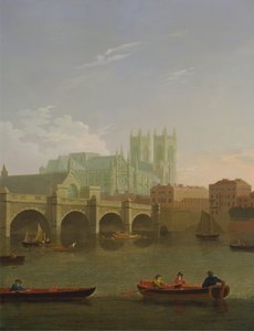ウェストミンスター寺院と橋 作： Joseph Farington