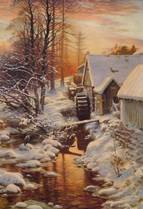 雪の沈黙、1907年。 作： Joseph Farquharson