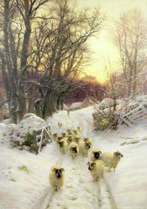 太陽が冬の日を閉じていた 作： Joseph Farquharson