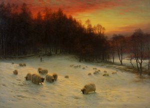 西が夜光を放つとき、exh.1910（キャンバスに油彩） 作： Joseph Farquharson
