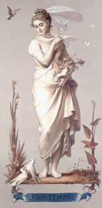 フォーシーズン-春、1873-74 作： Joseph Felon