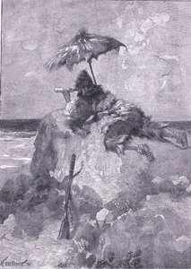 私は毎日、丘の上の展望台へのツアーを続けた（リトグラフ 作： Joseph Finnemore