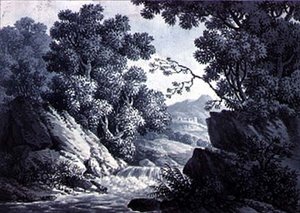 風景スケッチ 作： Joseph Francis Burrel