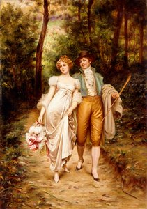求愛、 作： Joseph Frederick Charles Soulacroix