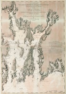 北米大西洋岸、イプスウィッチ湾とアン岬の海図 作： Joseph Frederick Wallet DesBarres