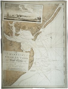 サウスカロライナのチャールズタウンの港[チャールストン]、1780