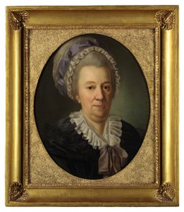 エカテリーナ王妃の肖像イワノフナチェルカソワ1727-1797、ヘドヴィグエリザベスフォンビロン生まれ、1781年 作： Joseph Friedrich August Darbes