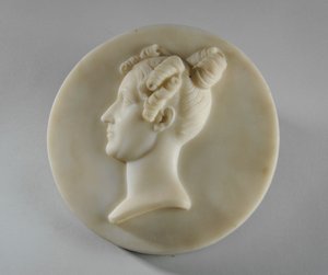 メダリオン マーガレット・ゴット夫人の肖像 作： Joseph Gott