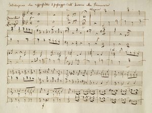 1801年4月に初演されたオラトリオ「The Seasons」の「Spring」のスコアからの新曲 作： Joseph Haydn