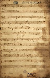 Score for trio of baritone, viola and bass for the Angerfertigten, by Franz Joseph Haydn (1732-1809) Austria   1462617   ja       japanese Successfully Translated  Original: Shirt Panel (mola), c.1950 (appliqued cotton) Translat: Shirt Panel (mola), c.1950 作： Joseph Haydn