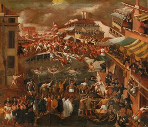 ヴェネツィアの拳の橋。 作： Joseph Heintz the Younger