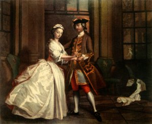 「18 世紀のランデブー」、c1744、1942 年。 作： Joseph Highmore