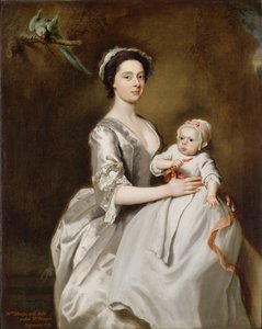 シャープ夫人と子供 作： Joseph Highmore