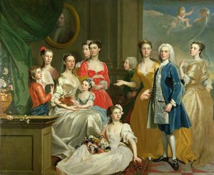 Eldred Lancelot-Leeの家族、1736年