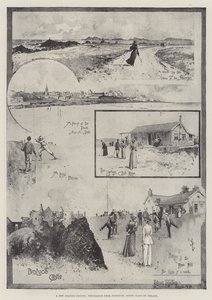 新しいゴルフ場、アイルランド北海岸のポートラッシュからの鉛筆 作： Joseph Holland Tringham