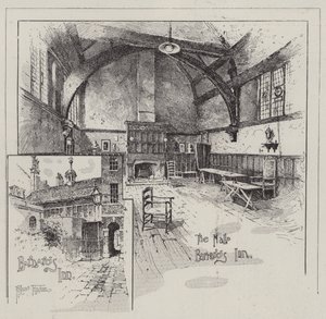 ホルボーンのバーナーズイン 作： Joseph Holland Tringham