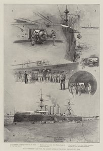 HMSひどい、14,220トン、世界最大の巡洋艦、戦争に備える